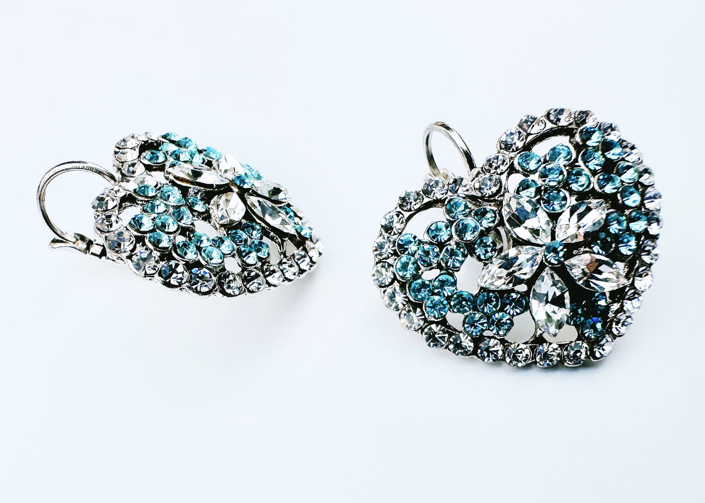 Orecchini cuore bicolore O261