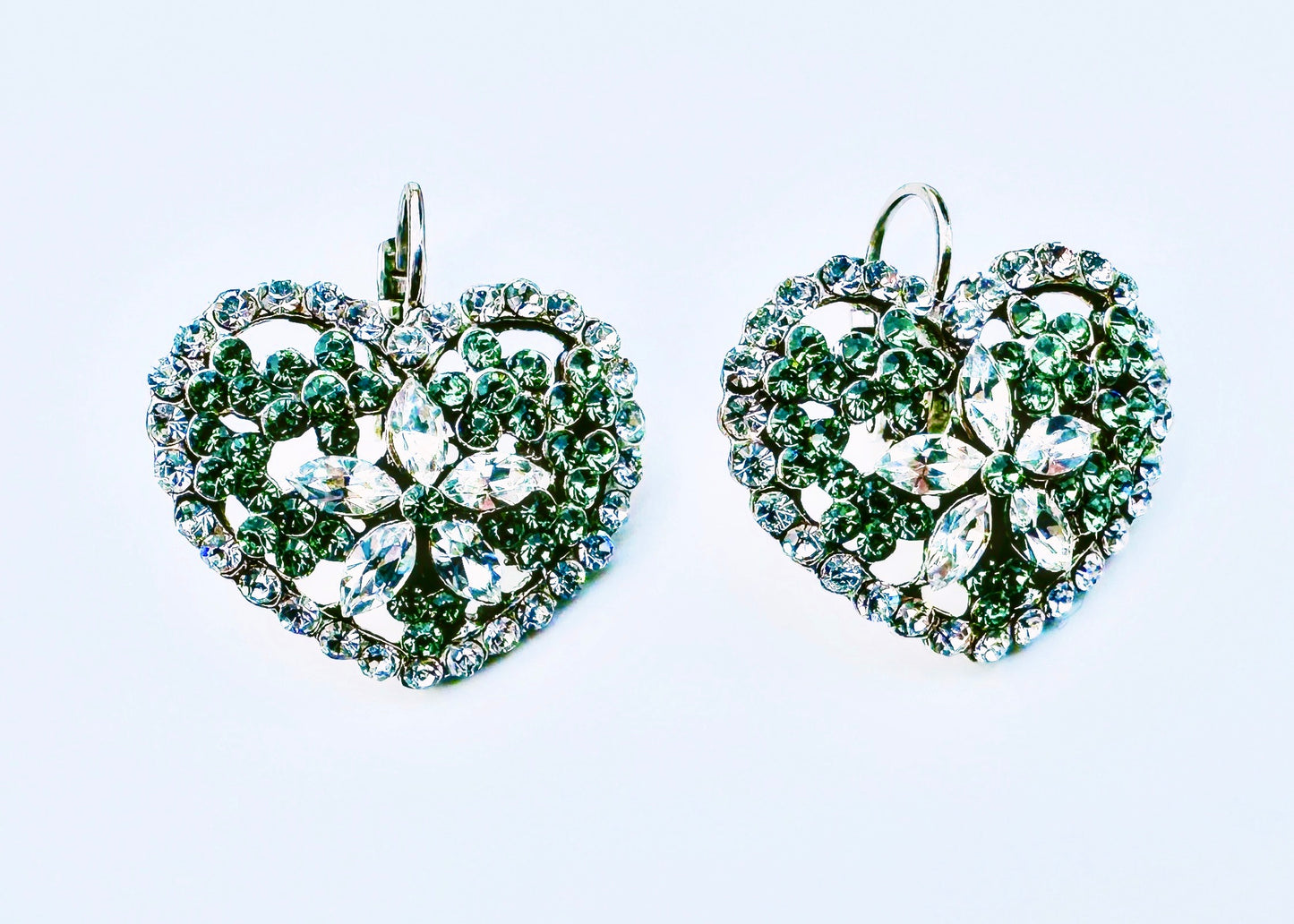 Orecchini cuore bicolore O261