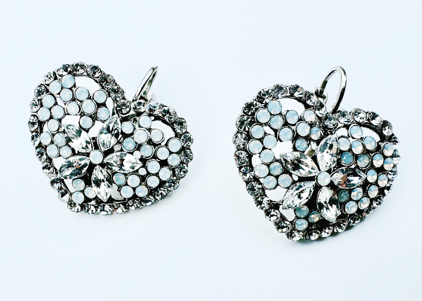 Orecchini cuore bicolore O261