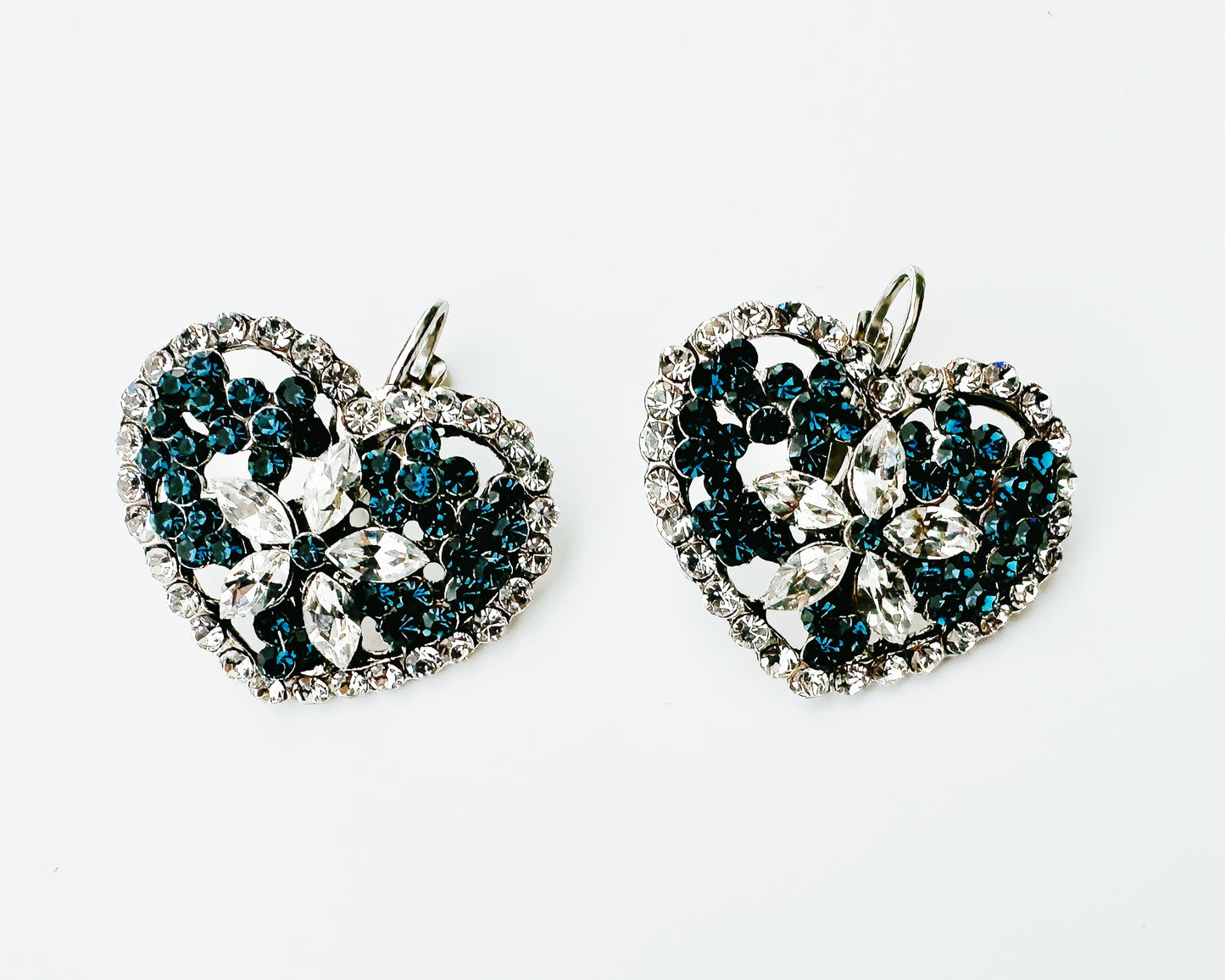 Orecchini cuore bicolore O261