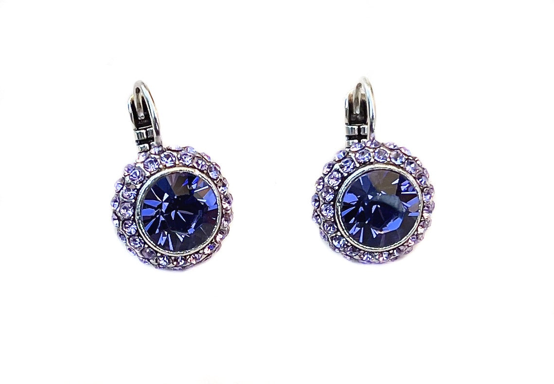 Orecchini con grande strass centrale O230