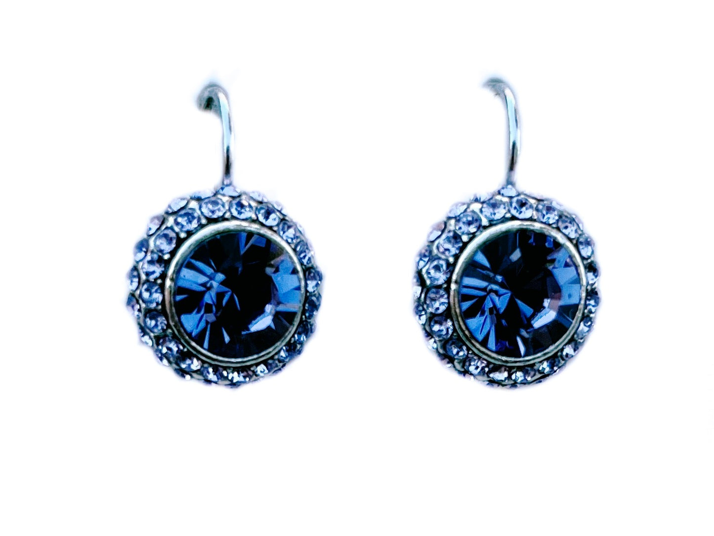 Orecchini con grande strass centrale O230