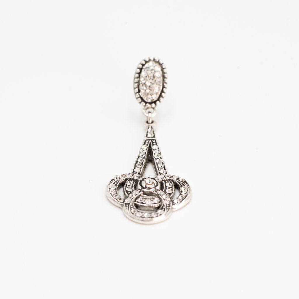 Orecchini con pendente lungo e testatina O188