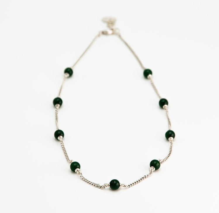 Collana girocollo pietre dure o cristalli C25